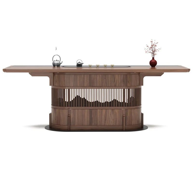 Tea table Zen solid wood tea room tea table and chair combination negotiation table household office furniture
Tea table Zen solid wood tea room tea table and chair combination negotiation table household office furniture