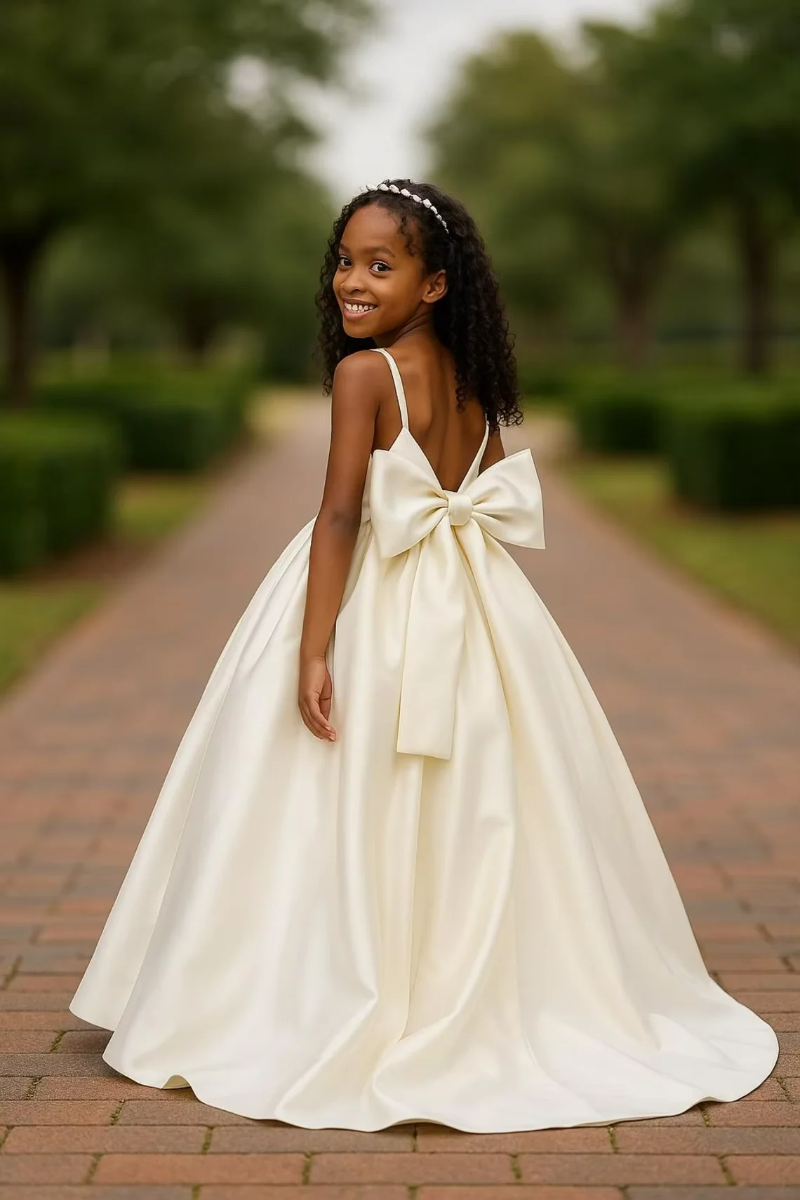 Glossy Satin Princess Ball Gowns Spaghetti Strap Flower Girl Dress For Wedding Elegant First Communion Dresses Customized
Glossy Satin Princess Ball Gowns Spaghetti Strap Flower Girl Dress For Wedding Elegant First Communion Dresses Customized