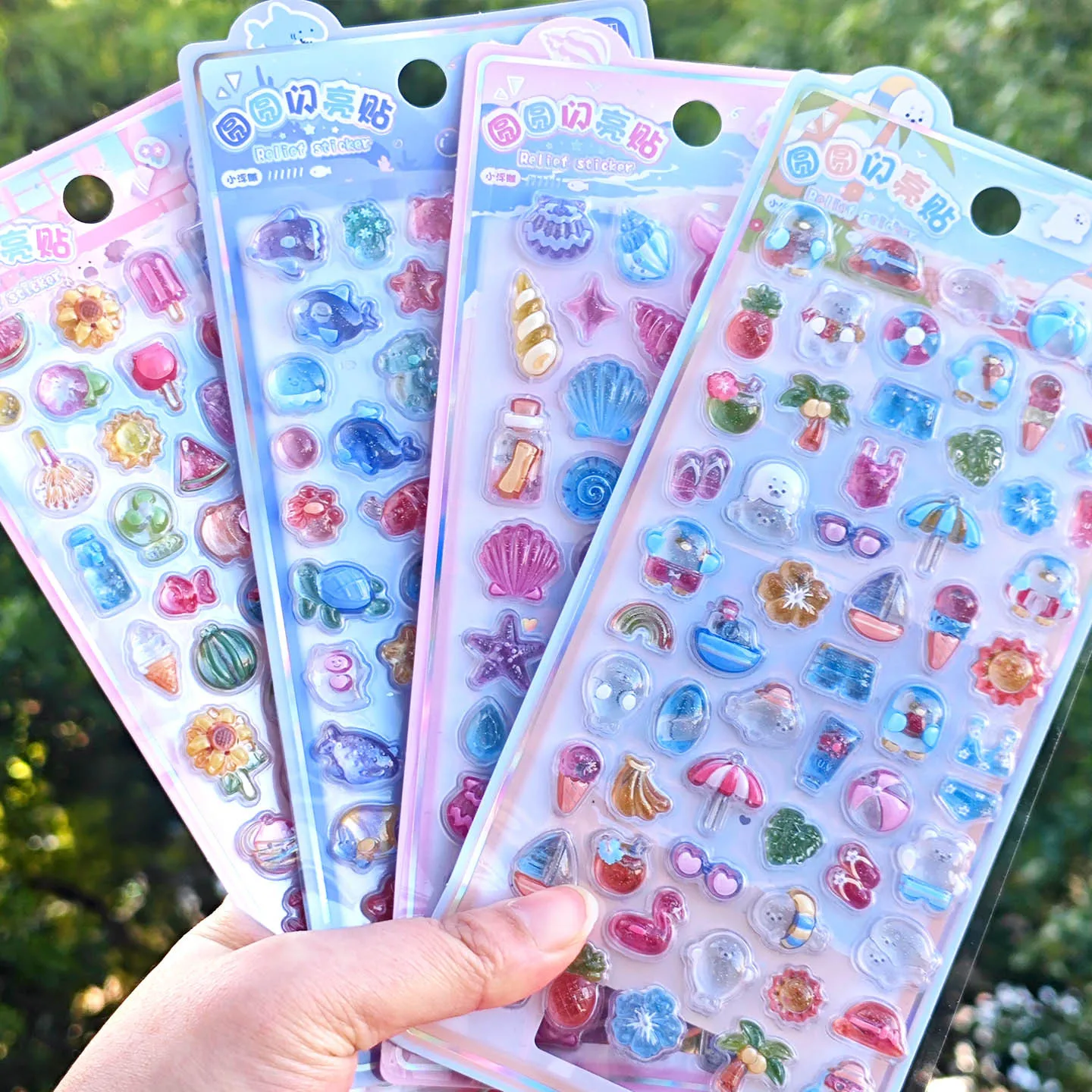 Cute 3D Crystal Embossed Stickers Summer Fruit Drink Sea Animal DIY Craft Phone Case Decoration
Cute 3D Crystal Embossed Stickers Summer Fruit Drink Sea Animal DIY Craft Phone Case Decoration