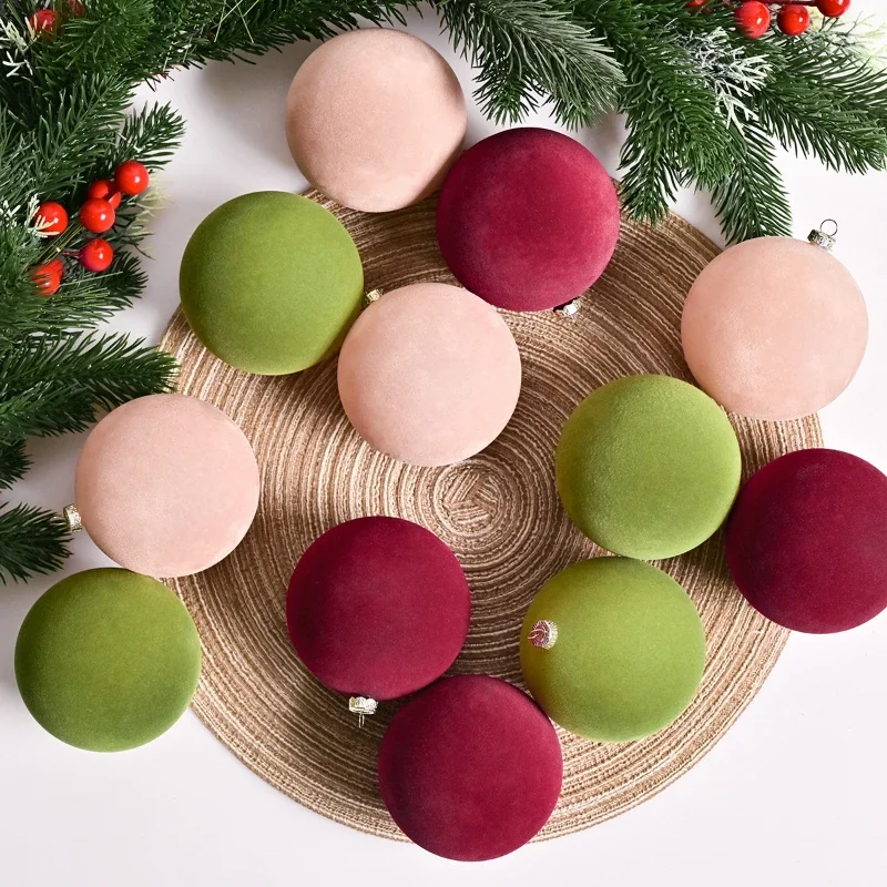 12pcs 6cm Christmas Ball Ornaments Flocking Christmas Tree Party Decoration New Christmas Spheres Pendant
12pcs 6cm Christmas Ball Ornaments Flocking Christmas Tree Party Decoration New Christmas Spheres Pendant