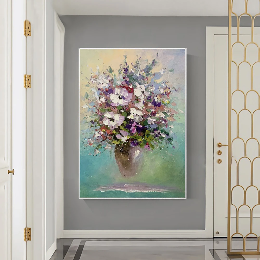 Flower Wall Painting Design 3D Thick Abstract Acrylic Paintings Picture Unframed Canvas Handmade Knife Wall Art For Home Decor
Flower Wall Painting Design 3D Thick Abstract Acrylic Paintings Picture Unframed Canvas Handmade Knife Wall Art For Home Decor