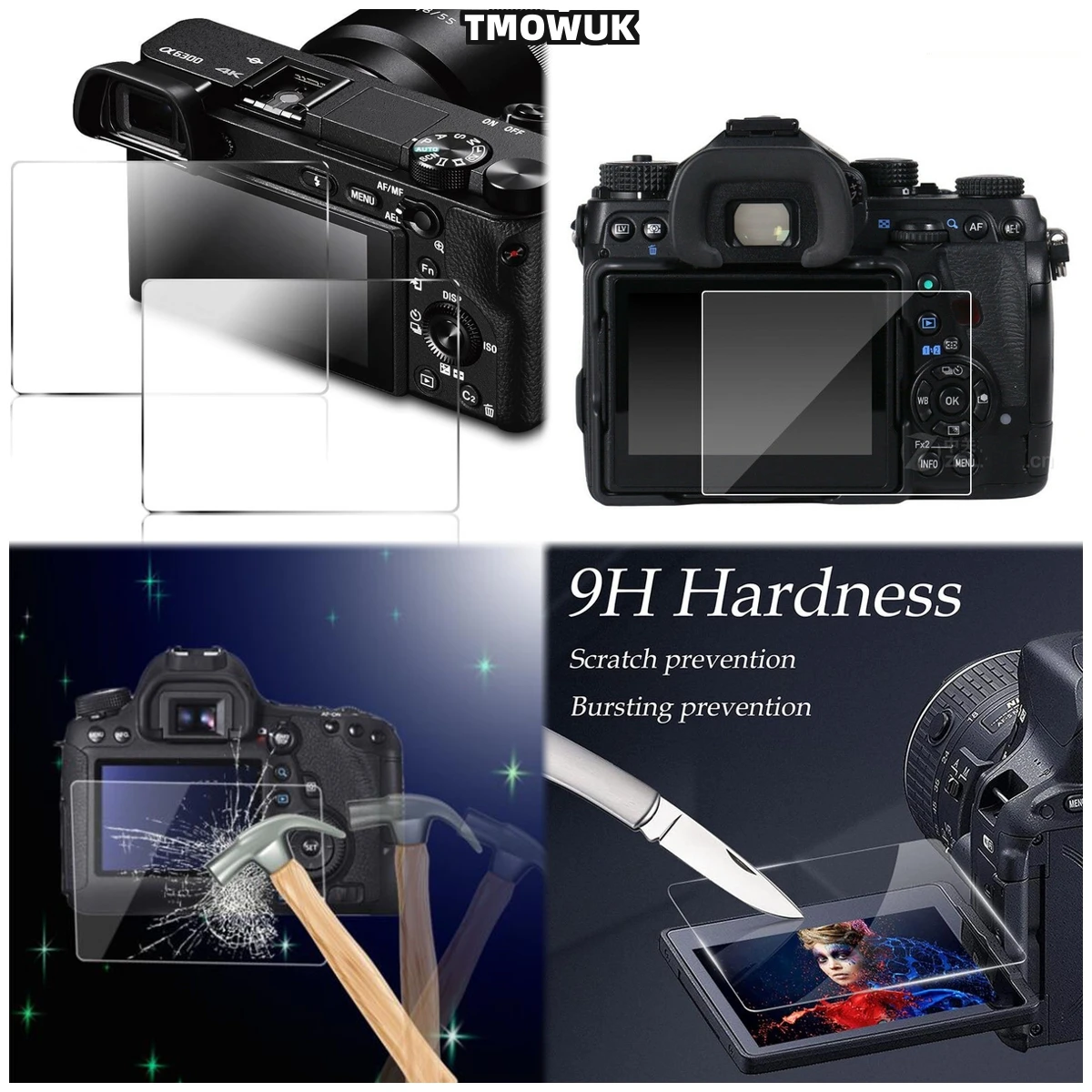 For A7RII A7RIII A7R4 A7R4A A7SMII A7RMII A7MII A7MIII, Matte Finish Screen Guard, Non-Glare Surface
For A7RII A7RIII A7R4 A7R4A A7SMII A7RMII A7MII A7MIII, Matte Finish Screen Guard, Non-Glare Surface
