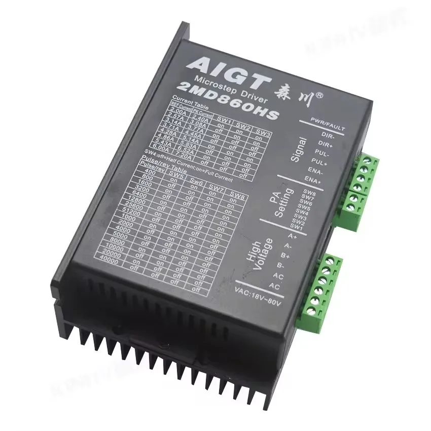 2026 2DM860HS CNC Engraving Machine Stepper Motor Driver for Woodworking Machinery Parts 18V-80V 2.4A-7.2A
2026 2DM860HS CNC Engraving Machine Stepper Motor Driver for Woodworking Machinery Parts 18V-80V 2.4A-7.2A