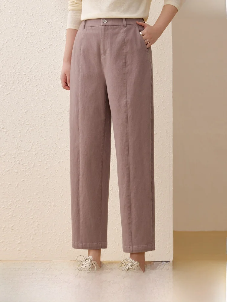 Модные универсальные брюки с высокой талией, прямые, из смесового хлопка с эластаном, с декоративными карманами, для повседневной носки, весенняя новинка
Модные универсальные брюки с высокой талией, прямые, из смесового хлопка с эластаном, с декоративными карманами, для повседневной носки, весенняя новинка