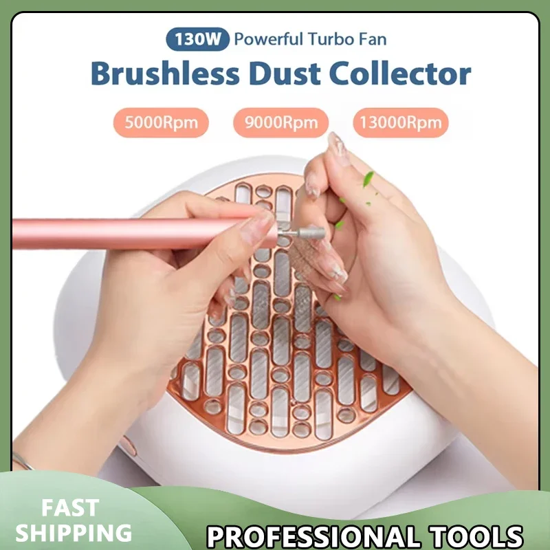 Бесщеточный пылесборник для ногтей мощностью 130 Вт с супервсасывающим вентилятором для маникюра и 2 фильтрами для использования в салоне
Бесщеточный пылесборник для ногтей мощностью 130 Вт с супервсасывающим вентилятором для маникюра и 2 фильтрами для использования в салоне