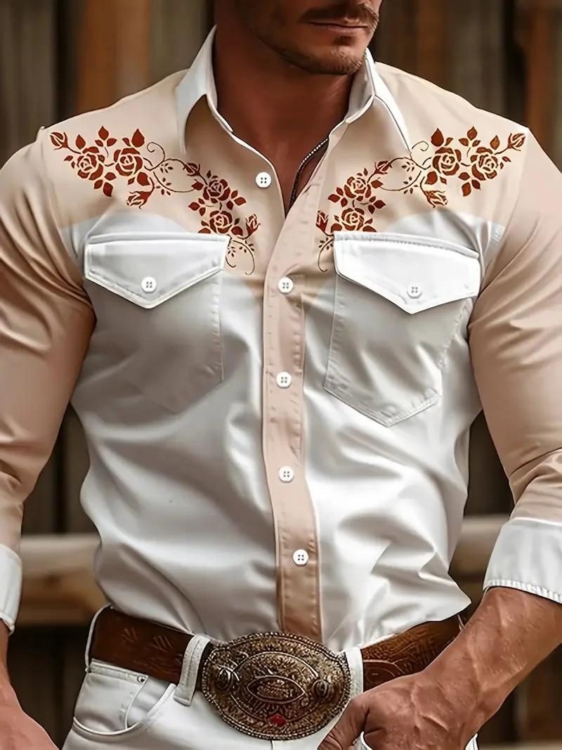 Мужская рубашка, пляжная рубашка с откидной крышкой, гавайская праздничная одежда с длинным рукавом, рубашка с цветочным узором, новая коллекция
Мужская рубашка, пляжная рубашка с откидной крышкой, гавайская праздничная одежда с длинным рукавом, рубашка с цветочным узором, новая коллекция