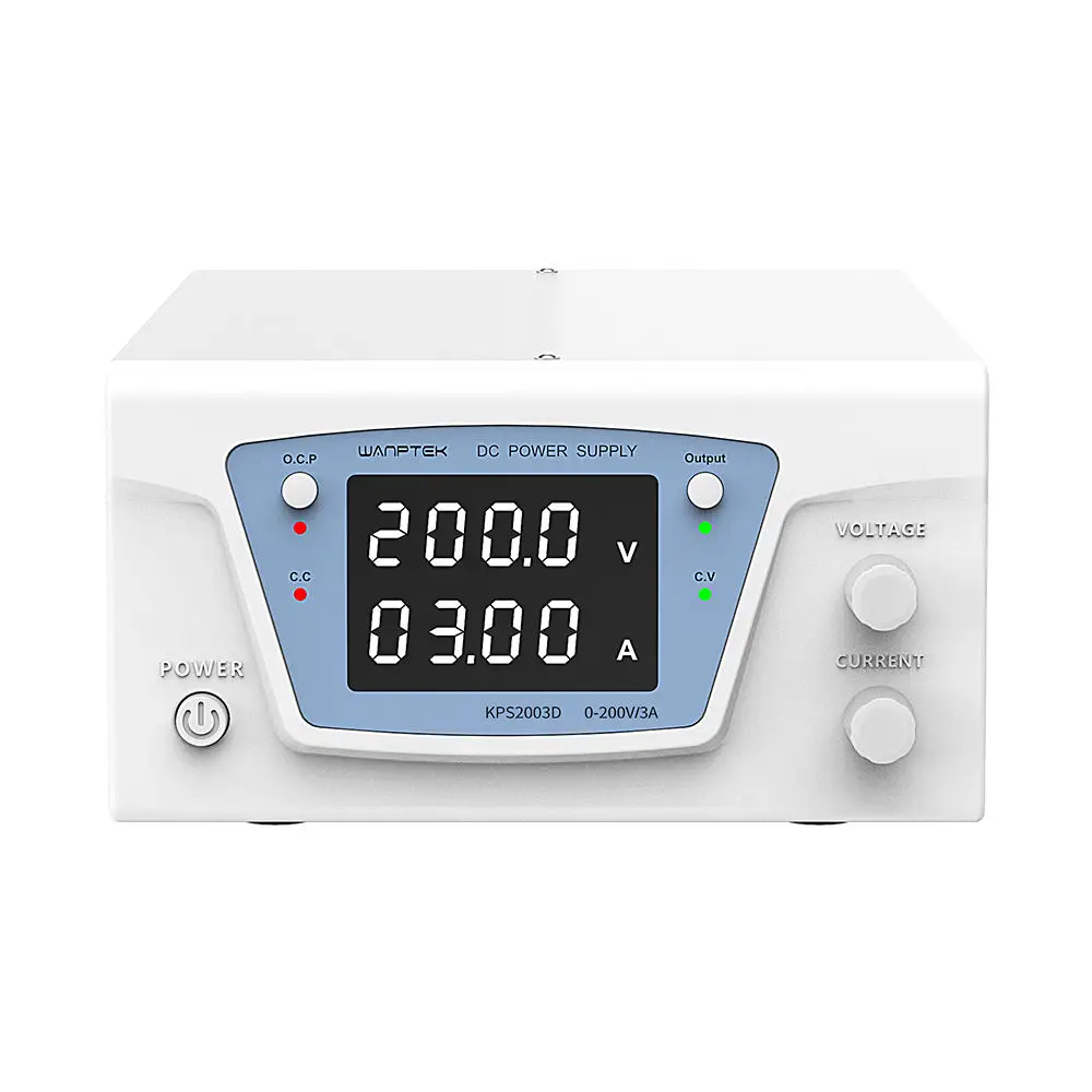 300V 3A KPS3003D 220V Precision Variable Adjustable DC Power Supply Digital Regulated for Lab R&D Production .Aging test
300V 3A KPS3003D 220V Precision Variable Adjustable DC Power Supply Digital Regulated for Lab R&D Production .Aging test