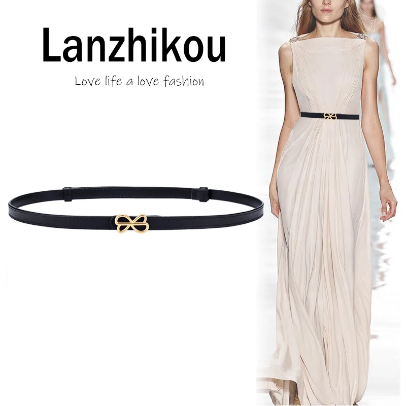 New 1.3cm Genuine Leather Narrow Belt Fashionable Women's Travel Temperament Decoration Black Matching Dress Long Skirt Belt
New 1.3cm Genuine Leather Narrow Belt Fashionable Women's Travel Temperament Decoration Black Matching Dress Long Skirt Belt