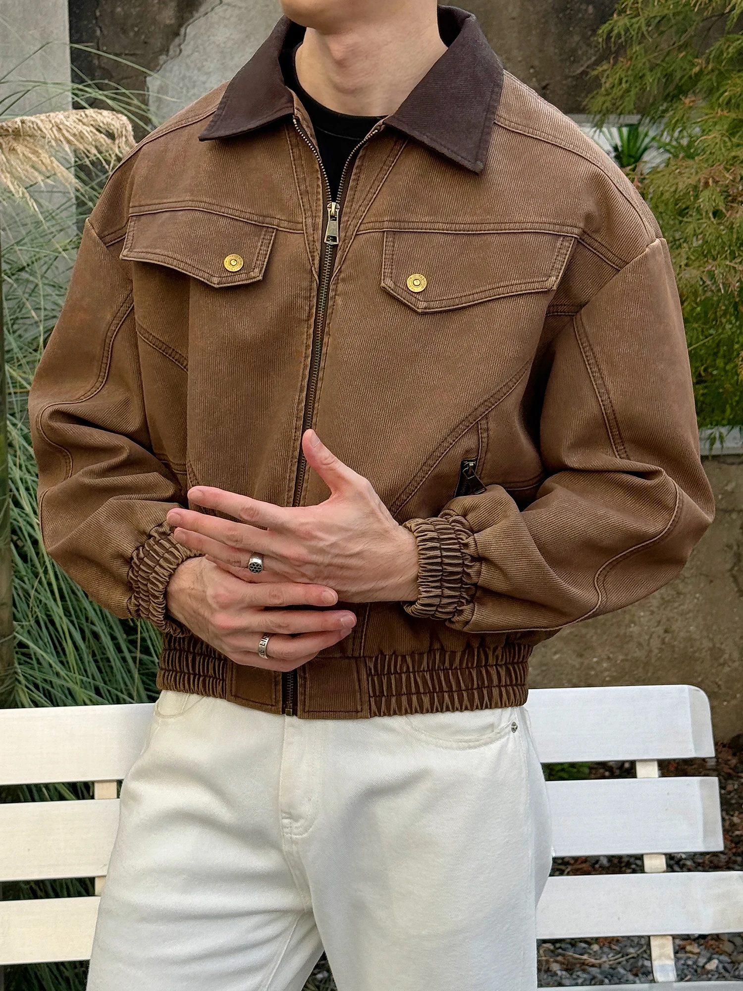 Retro American Sle Worn-In PU Leather Jaet Men's Casual Loose Fit Workwear Jaet Spring Autumn Trendy Outerwear
Retro American Sle Worn-In PU Leather Jaet Men's Casual Loose Fit Workwear Jaet Spring Autumn Trendy Outerwear