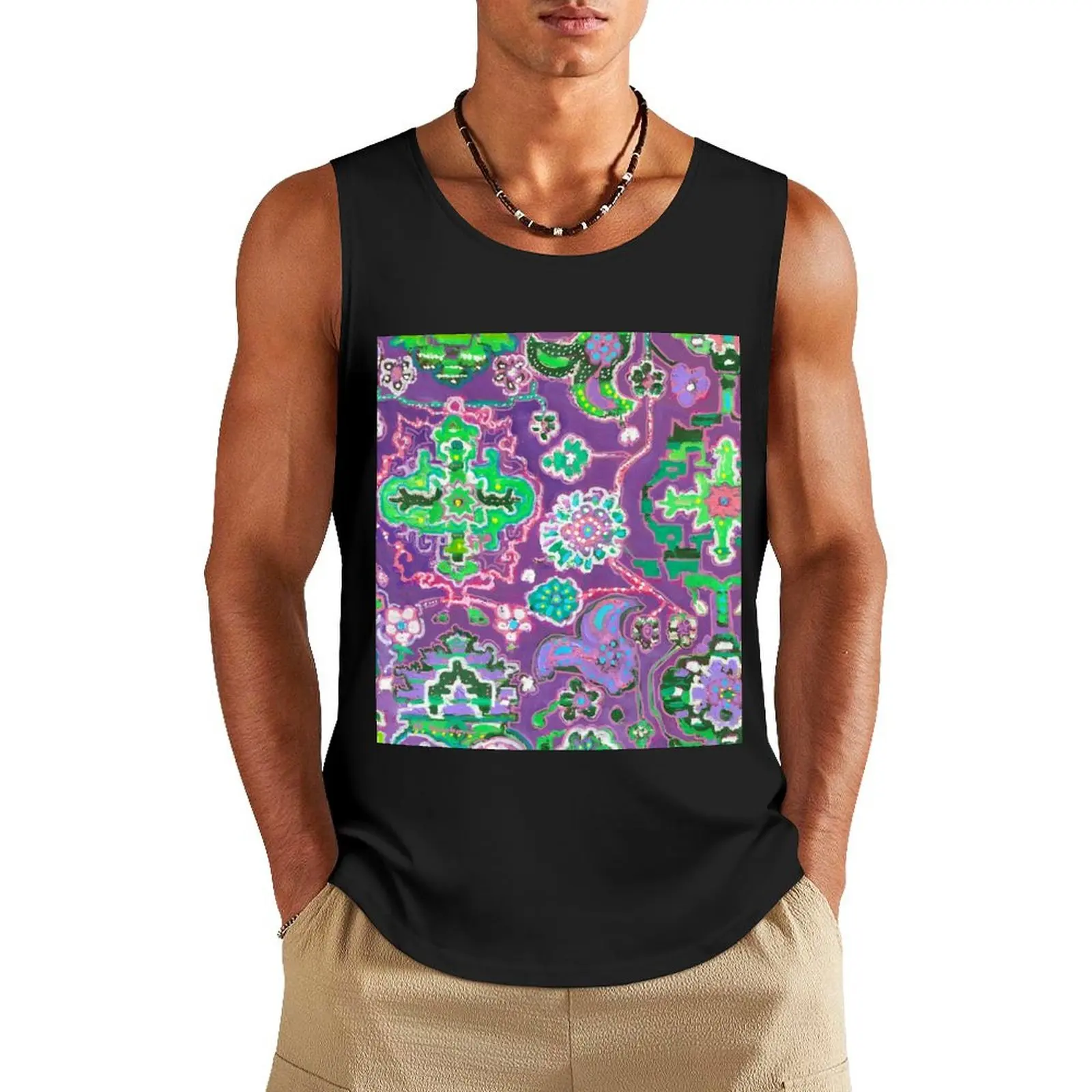 Purple Pink and Green Fantasy Tapestry Art Tank Top gym clothes men Men's t shirt sports t-shirts for men
Purple Pink and Green Fantasy Tapestry Art Tank Top gym clothes men Men's t shirt sports t-shirts for men