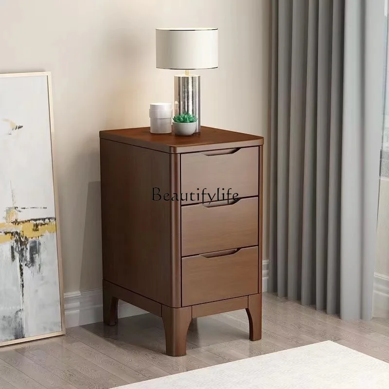 Solid Wood Bedside Table Nordic Simple Storage Bedside Cabinet Mini Narrow Three Drawers
Solid Wood Bedside Table Nordic Simple Storage Bedside Cabinet Mini Narrow Three Drawers