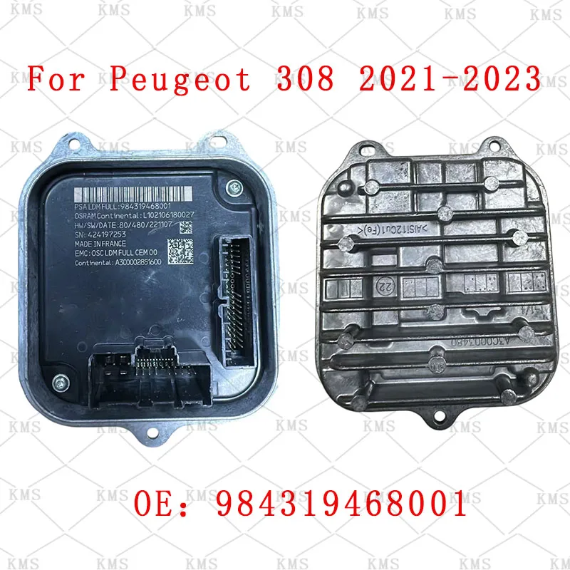 984319468001 For Peugeot 408 P54 308 GT 2023 Headlight LED Module Lamp Converter Module DRL Ballast Control Unit Car Accessories
984319468001 For Peugeot 408 P54 308 GT 2023 Headlight LED Module Lamp Converter Module DRL Ballast Control Unit Car Accessories