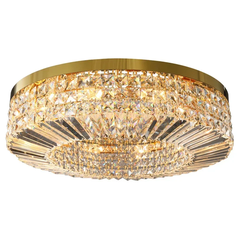 LED E14 Stainless Steel Crystal Golden Ceiling Lamp Round Modern Indoor Lighting Warm For Dinning Bedroom Living Room Luminaire
LED E14 Stainless Steel Crystal Golden Ceiling Lamp Round Modern Indoor Lighting Warm For Dinning Bedroom Living Room Luminaire