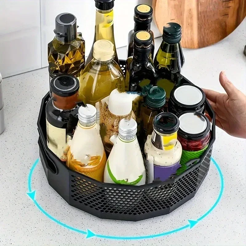 360° Rotating Storage Rack, Kitchen Edibles Oil Seasoning Bottle Storage Tray, Fruit And Vegetable Holder Tray
360° Rotating Storage Rack, Kitchen Edibles Oil Seasoning Bottle Storage Tray, Fruit And Vegetable Holder Tray