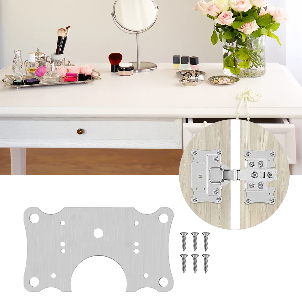 Stainless Steel Hinge Repair Plate with Screws Cabinet Cupboard Furniture Drawer Window Furniture Mounting Home Tool
Stainless Steel Hinge Repair Plate with Screws Cabinet Cupboard Furniture Drawer Window Furniture Mounting Home Tool