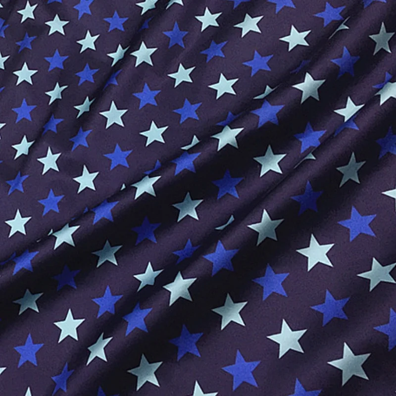 1 meter 95% Mulberry Silk 5% Spandex 19 momme Charmeuse Silk Fabric Blue Stars Printed 140cm 55" wide by the yard XL114
1 meter 95% Mulberry Silk 5% Spandex 19 momme Charmeuse Silk Fabric Blue Stars Printed 140cm 55" wide by the yard XL114