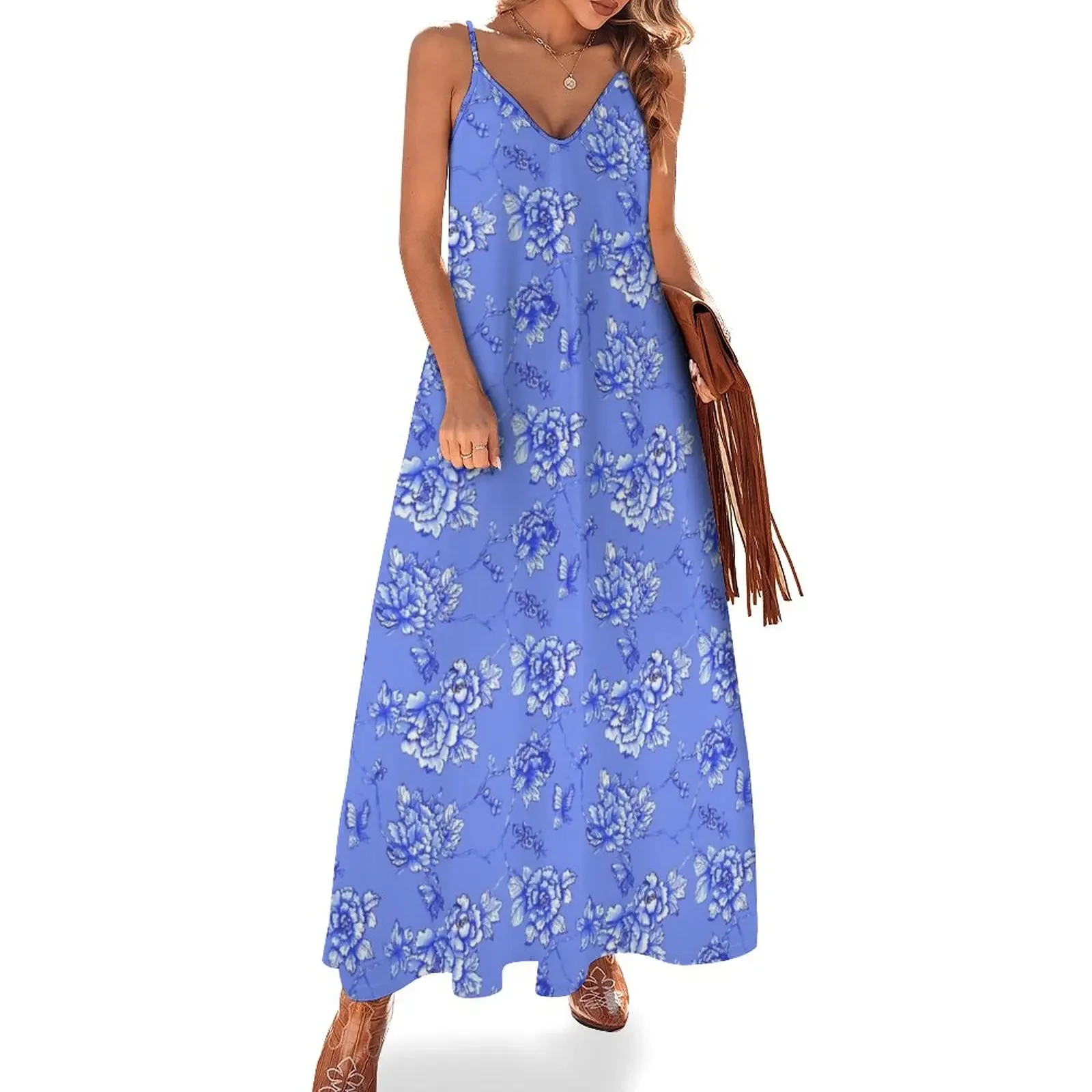 Chinoiserie Floral Sleeveless Dress women's elegant loose dresses Woman clothing
Chinoiserie Floral Sleeveless Dress women's elegant loose dresses Woman clothing