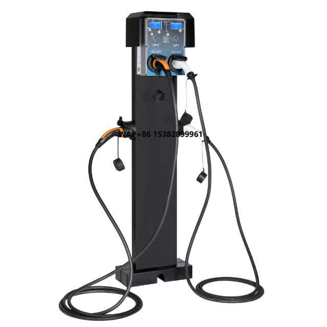 Dual Output 44kW AC EV Charger with 3.5kW-22kW Adjustable Power RFID Control Type2 Connector for Two EVs New
Dual Output 44kW AC EV Charger with 3.5kW-22kW Adjustable Power RFID Control Type2 Connector for Two EVs New