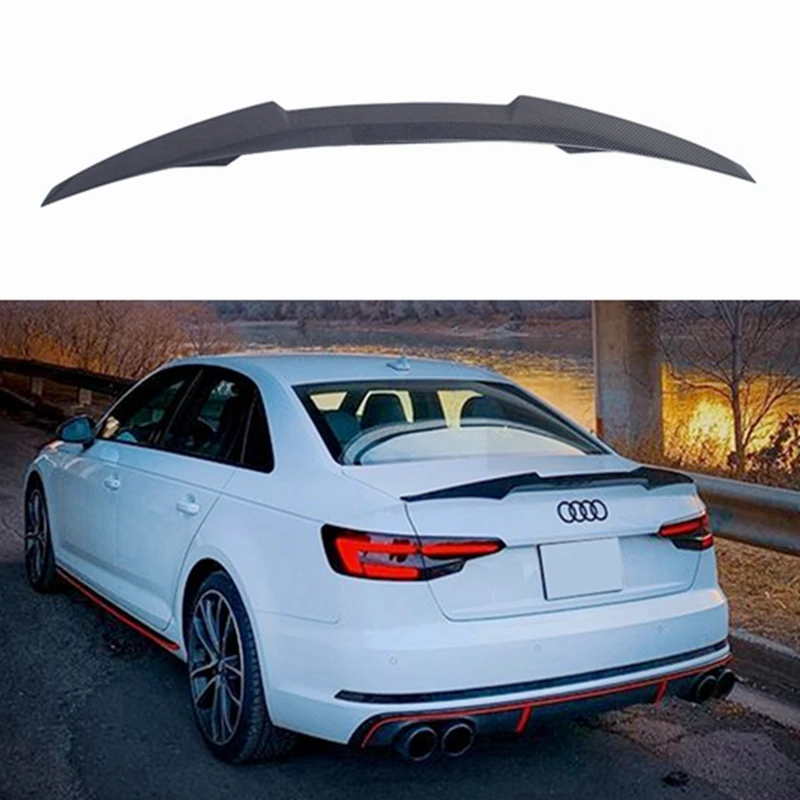 FOR Audi A4 B9 S4 S-line 2017-2020 M4 Style Carbon Fiber / Forged Carbon Rear Trunk Luggage Compartment Spoiler Car Wing
FOR Audi A4 B9 S4 S-line 2017-2020 M4 Style Carbon Fiber / Forged Carbon Rear Trunk Luggage Compartment Spoiler Car Wing