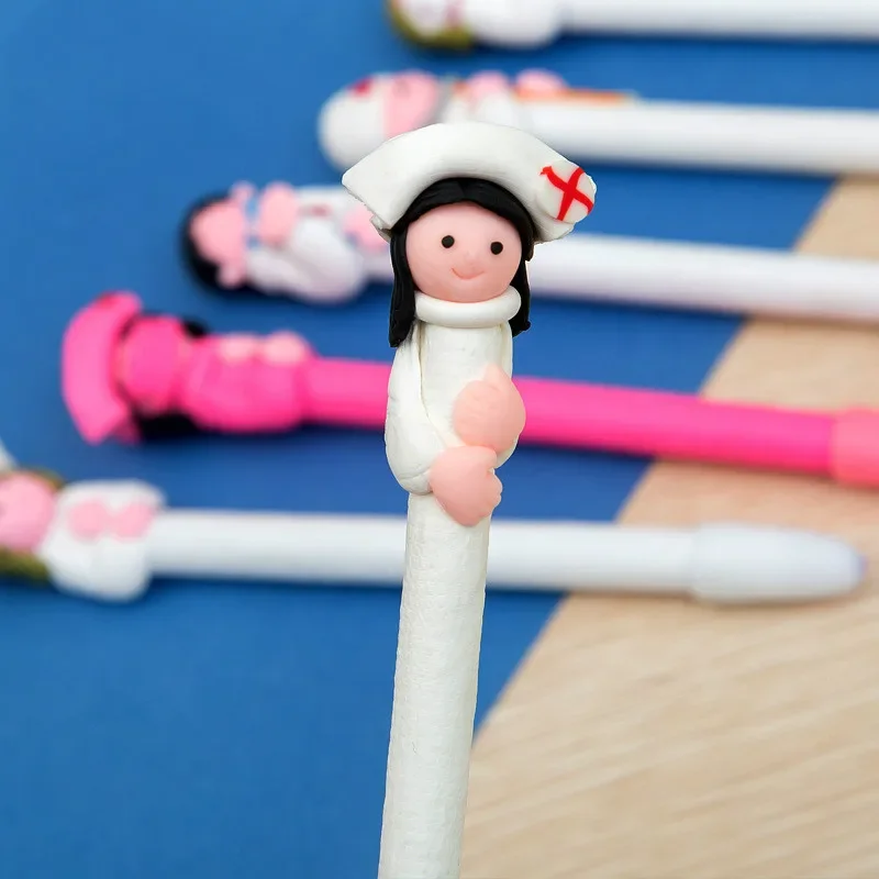 40pcs/lot Cute Creative Stationery Wholesale Cute Doctor Nurse Polymer Caly Ball Pen Character Ballpoint Pen Nib 0.5mm Nurse Pen
40pcs/lot Cute Creative Stationery Wholesale Cute Doctor Nurse Polymer Caly Ball Pen Character Ballpoint Pen Nib 0.5mm Nurse Pen
