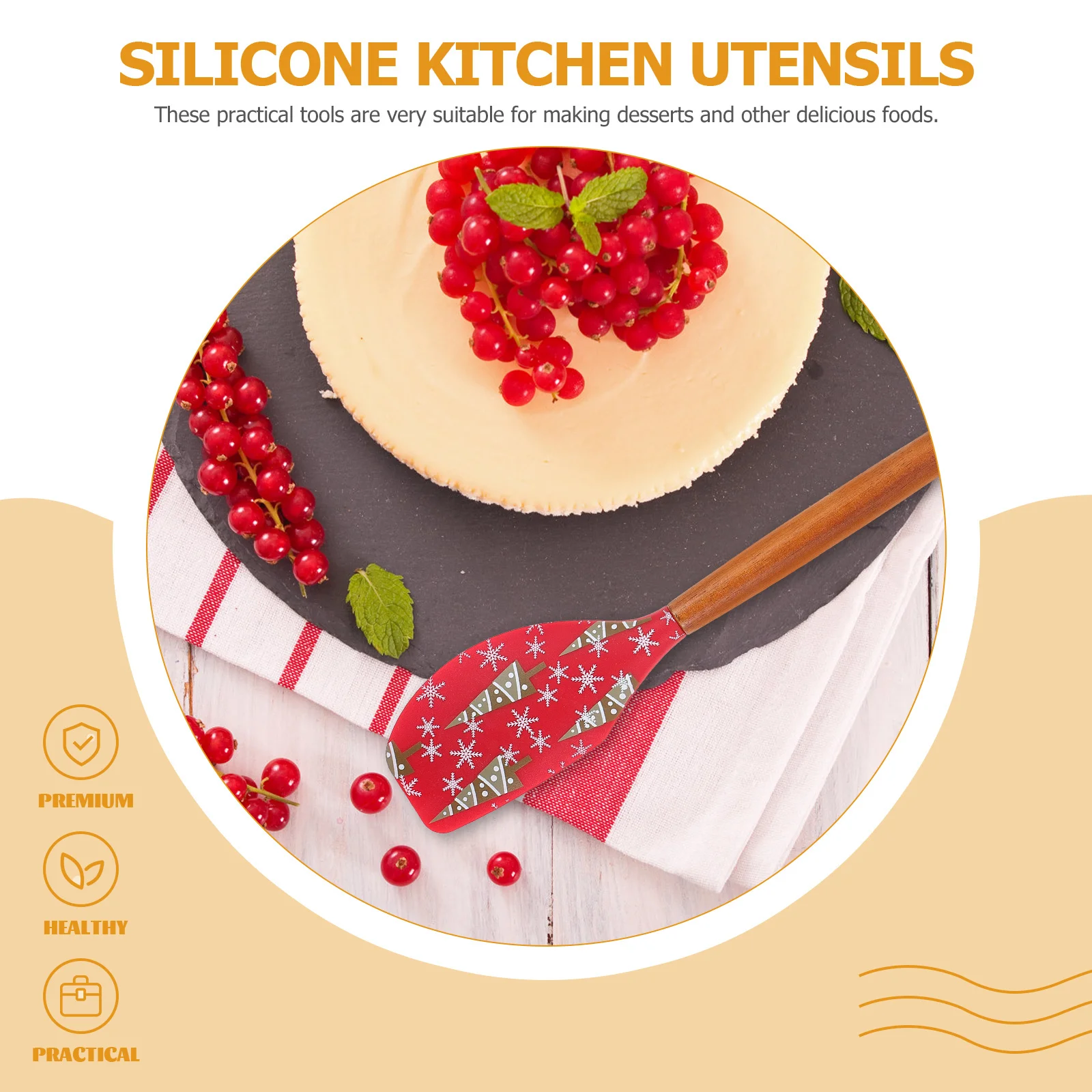 2Pcs Silicone Baking Spatulas Practical Heat Resistant Kitchen Tools for Scraping Cream Butter and Cake Baking Tools
2Pcs Silicone Baking Spatulas Practical Heat Resistant Kitchen Tools for Scraping Cream Butter and Cake Baking Tools