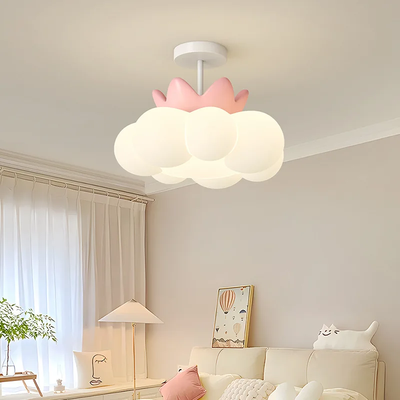 Children's Room Cloud Ceiling Lights Pink Crown Cloud Lamp Cream Style Warm Baby Room Princess Room Girl Bedroom Ceiling Lamps
Children's Room Cloud Ceiling Lights Pink Crown Cloud Lamp Cream Style Warm Baby Room Princess Room Girl Bedroom Ceiling Lamps