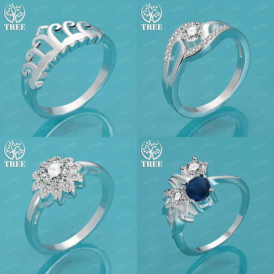 Noble Classic 925 Sterling Silver Crown Flower Inlaid AAA Zircon Ring Women Engagement Party High Quality Jewelry Accessories
Noble Classic 925 Sterling Silver Crown Flower Inlaid AAA Zircon Ring Women Engagement Party High Quality Jewelry Accessories