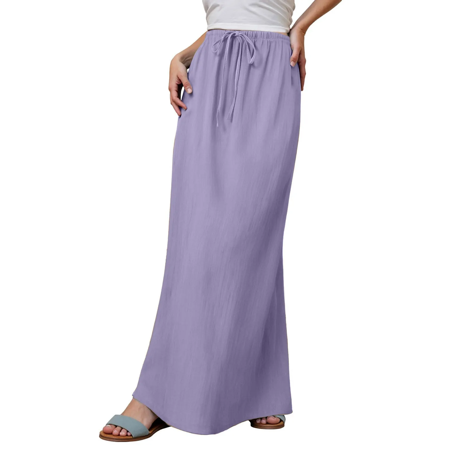 Maxi Skirts For Women Summer Trendy Comfy Plain Drawstring Waist A Line Skirt Boho Style Vacation Long Flowy Skirts 2025
Maxi Skirts For Women Summer Trendy Comfy Plain Drawstring Waist A Line Skirt Boho Style Vacation Long Flowy Skirts 2025