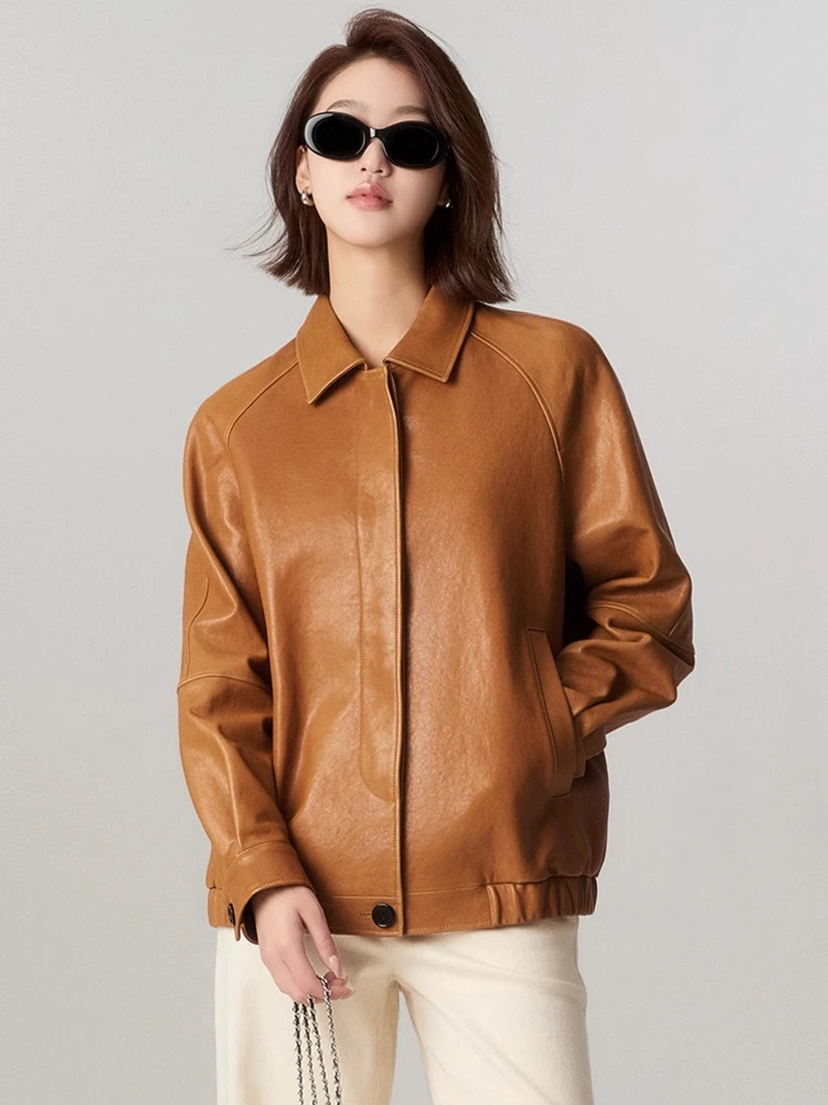 Casual Genuine Leather Jackets for Women Spring Autumn 2026 New High-end Simple Single Breasted Loose Soft Real Sheepskin Coat
Casual Genuine Leather Jackets for Women Spring Autumn 2026 New High-end Simple Single Breasted Loose Soft Real Sheepskin Coat