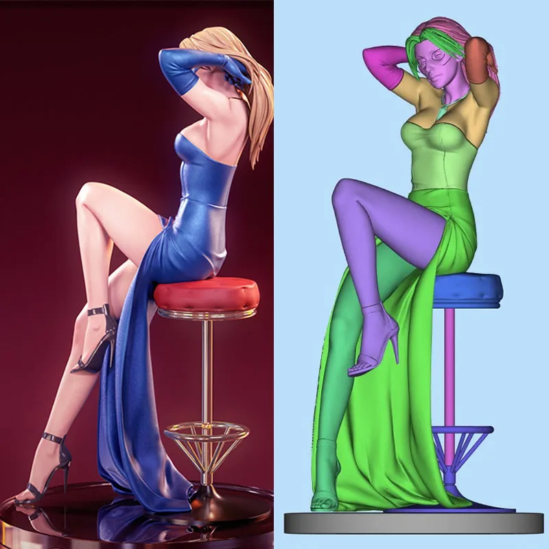 21CM Comic Character Blonde Blazer 3D Print Game Character Model Unassembled Unpainted White Resin GK Figure
21CM Comic Character Blonde Blazer 3D Print Game Character Model Unassembled Unpainted White Resin GK Figure