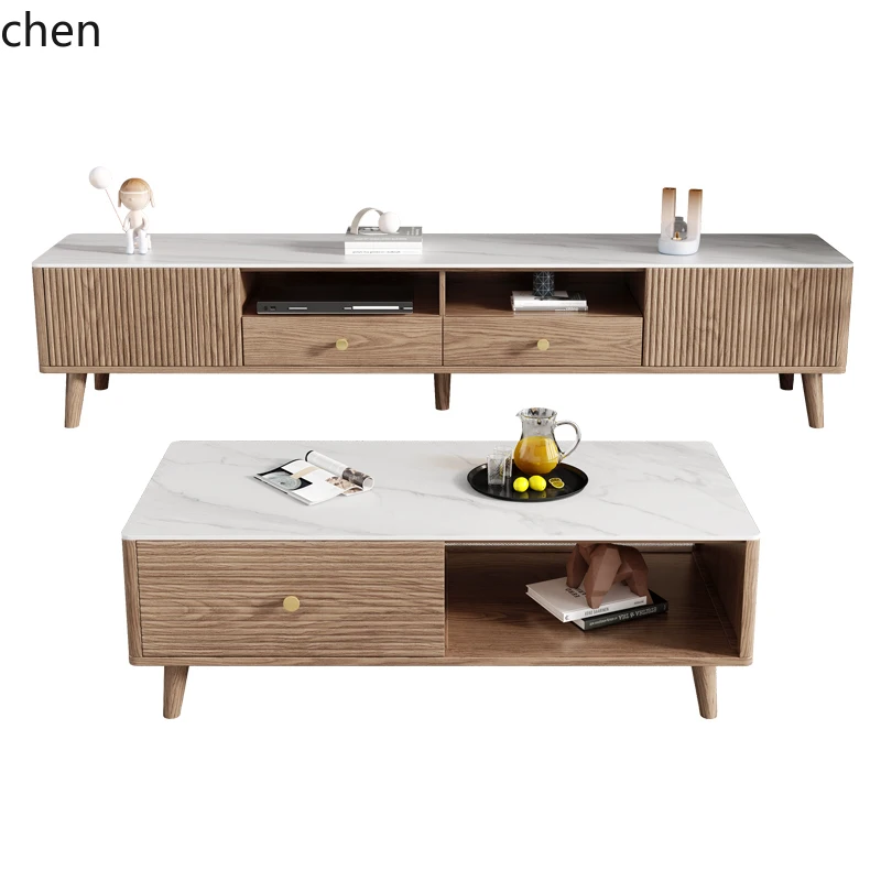 HTT modern rock slab coffee table TV cabinet combination living room home new Chinese small apartment simple floor cabinet
HTT modern rock slab coffee table TV cabinet combination living room home new Chinese small apartment simple floor cabinet