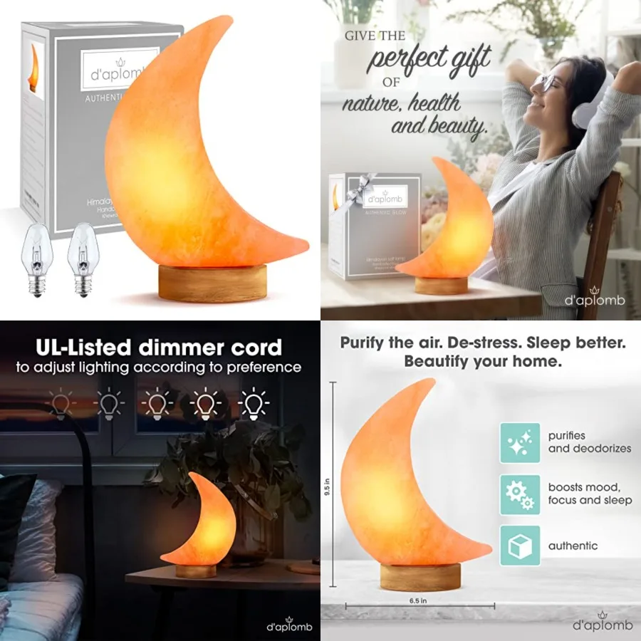 100% Authentic Natural Himalayan Salt Lamp;Hand Carved Pink Crystal Rock Salt from Himalayan Mountains; Dimmer Cord; 5 lbs
100% Authentic Natural Himalayan Salt Lamp;Hand Carved Pink Crystal Rock Salt from Himalayan Mountains; Dimmer Cord; 5 lbs