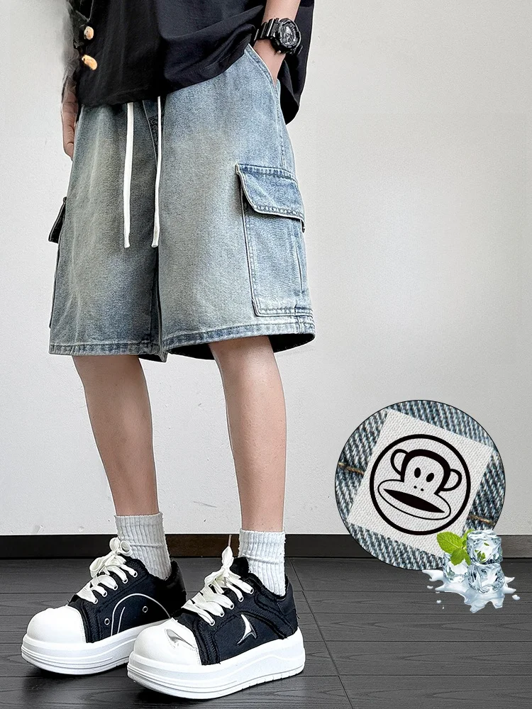 PaulFrank Мужская летняя тонкая дышащая свободная американская рабочая одежда в стиле ретро с пятью точками, повседневные прямые джинсы orts
PaulFrank Мужская летняя тонкая дышащая свободная американская рабочая одежда в стиле ретро с пятью точками, повседневные прямые джинсы orts