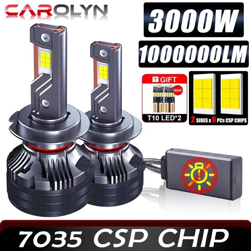 carolyn 3000W Led Headlight H7 H4 H11 Led Headlights Bulb 1000000LM 3 Copper Tube Led Lights For Car H1 H8 H9 9005 9006 12V
carolyn 3000W Led Headlight H7 H4 H11 Led Headlights Bulb 1000000LM 3 Copper Tube Led Lights For Car H1 H8 H9 9005 9006 12V