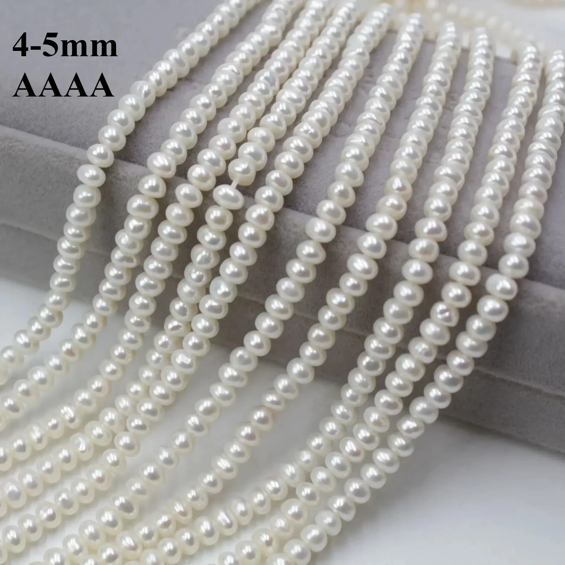 4-5mm AAAA Shimmering Nacreous Natural Freshwater White Pearl Loose Flat Bead Gift Jewelry MakeDIY Necklace Bracelet Accessories
4-5mm AAAA Shimmering Nacreous Natural Freshwater White Pearl Loose Flat Bead Gift Jewelry MakeDIY Necklace Bracelet Accessories