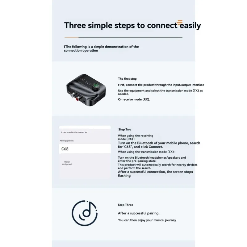 CABE-BT5.3 Стерео 2-в-1 цифровой дисплей Bluetooth-приемник-передатчик Аудиоадаптер с регулятором громкости ЖК-дисплея
CABE-BT5.3 Стерео 2-в-1 цифровой дисплей Bluetooth-приемник-передатчик Аудиоадаптер с регулятором громкости ЖК-дисплея