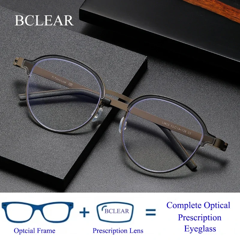 Guvina BCLEAR Сверхлегкие мужские и женские титановые очки в оправе для близорукости, удобные полнокадровые круглые оптические очки по рецепту E
Guvina BCLEAR Сверхлегкие мужские и женские титановые очки в оправе для близорукости, удобные полнокадровые круглые оптические очки по рецепту E