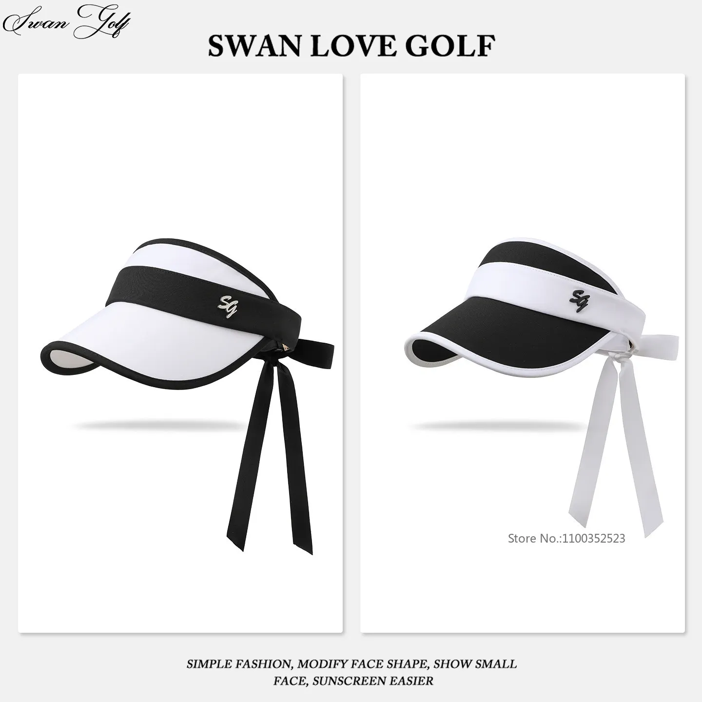 SG Sunscreen Hat Women New Empty Top Sports Cap Breathable Contrast Color Outdoor Caps Tennis Running Sun Visor with Bow
SG Sunscreen Hat Women New Empty Top Sports Cap Breathable Contrast Color Outdoor Caps Tennis Running Sun Visor with Bow