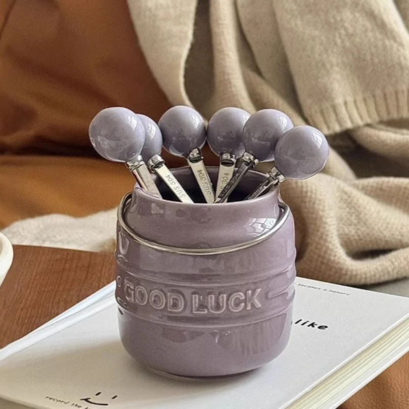 LH Stainless Steel 3 Fruit Fork Household Dessert Small Fork Set Storage Jar Fruit Stick
LH Stainless Steel 3 Fruit Fork Household Dessert Small Fork Set Storage Jar Fruit Stick