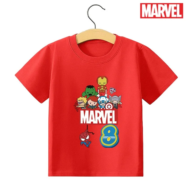 Summer Marvel Spiderman Kids Birthday Party Tshirts Baby T-Shirt Tees Boys Print Number T Shirt Clothes Children Fashion Tops
Summer Marvel Spiderman Kids Birthday Party Tshirts Baby T-Shirt Tees Boys Print Number T Shirt Clothes Children Fashion Tops