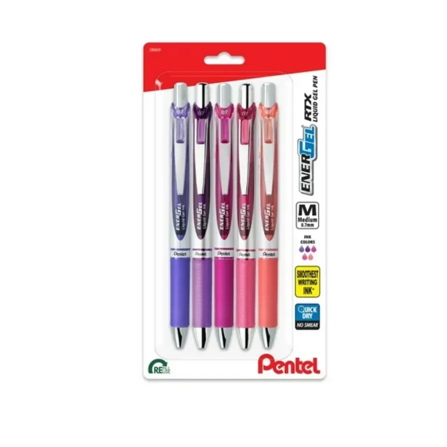 Гелевые ручки Pentel EnerGel RTX, средняя точка, 0,7 мм, Passion Hue, упаковка чернил в ассортименте, 5 ручек
Гелевые ручки Pentel EnerGel RTX, средняя точка, 0,7 мм, Passion Hue, упаковка чернил в ассортименте, 5 ручек