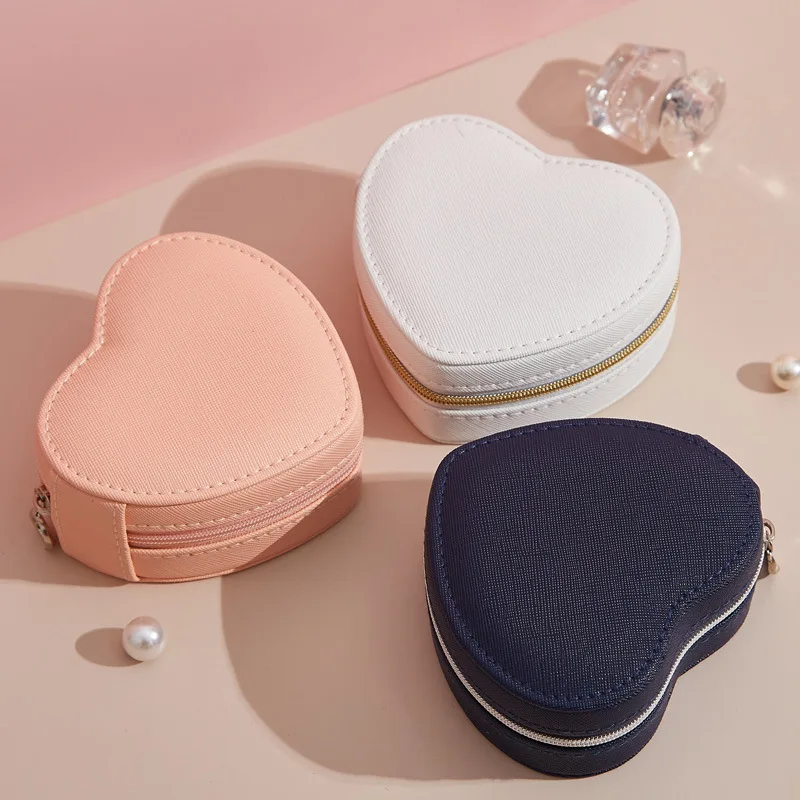 Heart Shaped Waterproof PU Leather Jewelry Case Travel Organizer for Ring Necklace Earring with Removable Divider
Heart Shaped Waterproof PU Leather Jewelry Case Travel Organizer for Ring Necklace Earring with Removable Divider