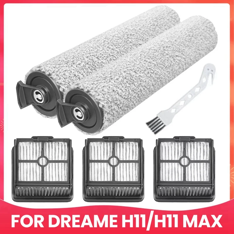 ABAE-Fit For ( Dreame H11 / H11 Max ) Roller Soft Brush Hepa Filter Vacuum Cleaner Spare Part Accessory Replacement
ABAE-Fit For ( Dreame H11 / H11 Max ) Roller Soft Brush Hepa Filter Vacuum Cleaner Spare Part Accessory Replacement