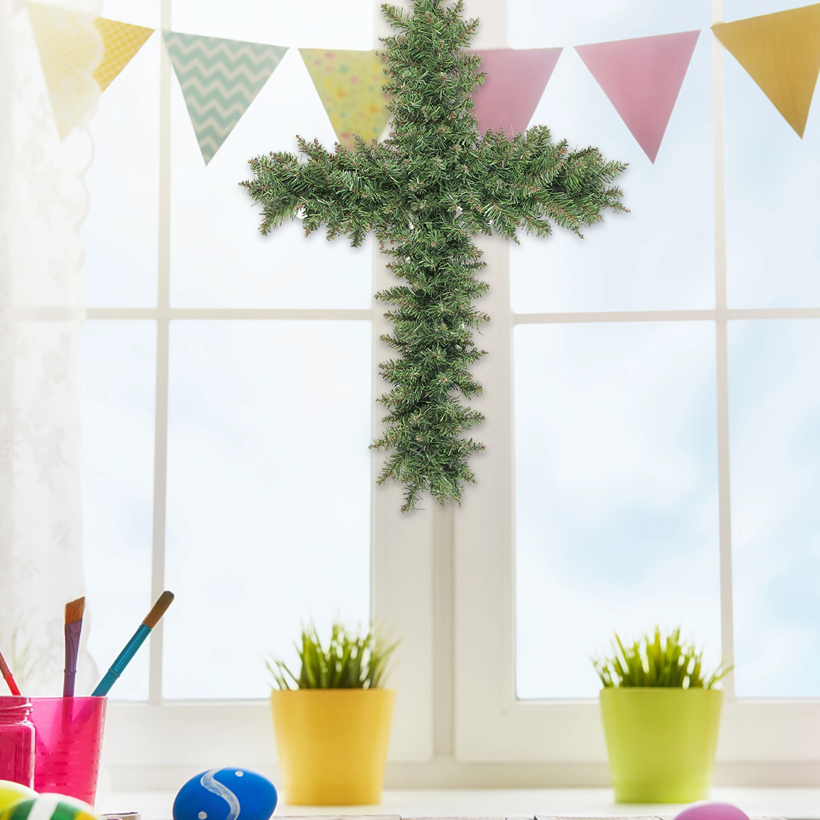 2pcs Cross Shape Iron Frame Metal Wire Form For Diy Flower Garlands Hanging Holder Easter Christmas Decor Wreath Supplies Party
2pcs Cross Shape Iron Frame Metal Wire Form For Diy Flower Garlands Hanging Holder Easter Christmas Decor Wreath Supplies Party