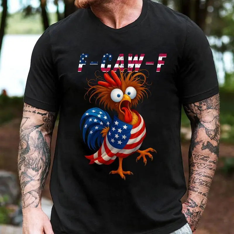 Funny F-Caw-F Chicken Quote Rooster Meme USA Flag T-Shirt shirt man and women Comfort Cotton Top Shirt
Funny F-Caw-F Chicken Quote Rooster Meme USA Flag T-Shirt shirt man and women Comfort Cotton Top Shirt