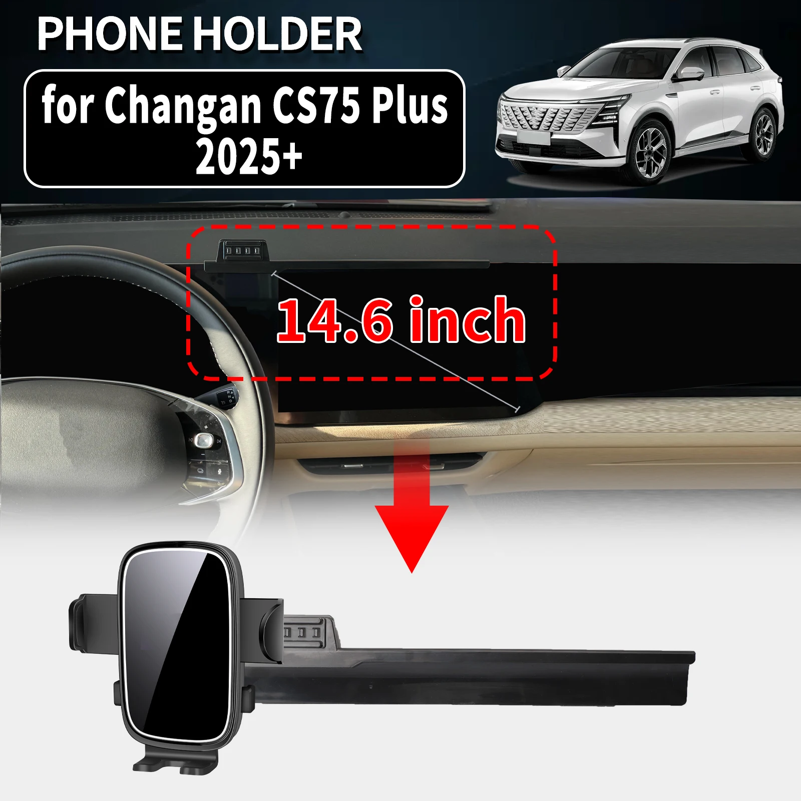 for Changan CS75 Plus IV 2025 2026 2027 Auto Phone Holder Mount GPS Navigation Bracket Stable Car Accessories
for Changan CS75 Plus IV 2025 2026 2027 Auto Phone Holder Mount GPS Navigation Bracket Stable Car Accessories