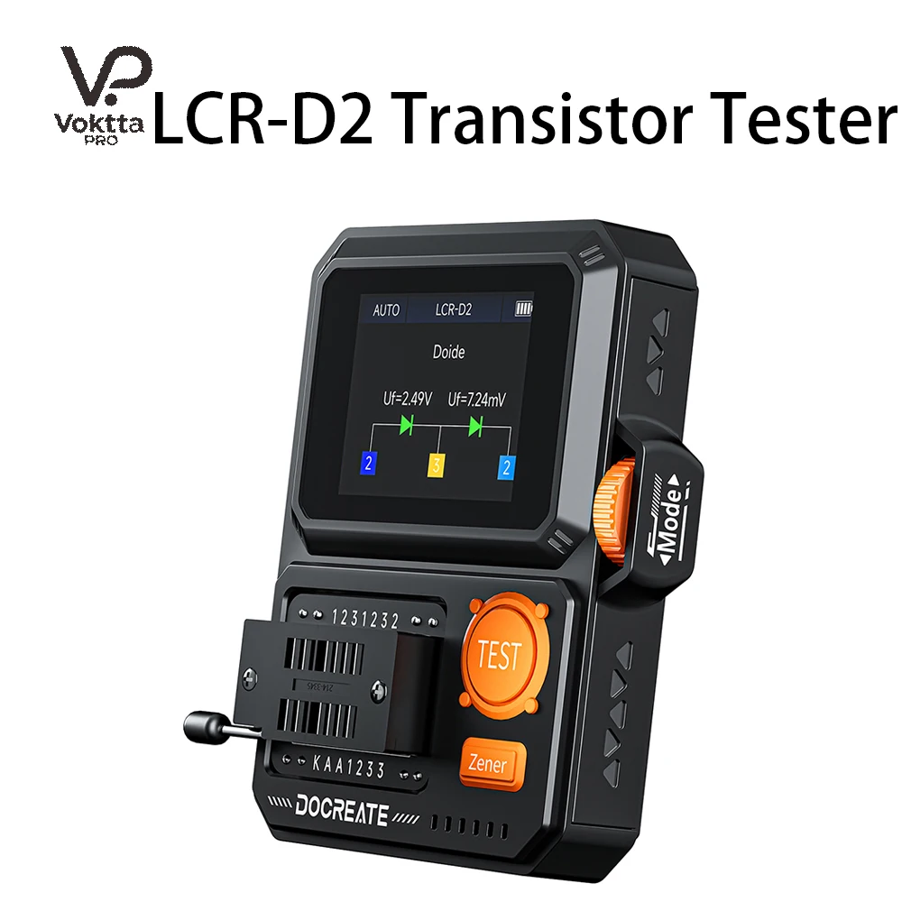 LCR-D2 Multifunctional Transistor Tester Diode Triode Transistor Capacitance Meter Resistance LCR ESR Meter Multifunctional Tool
LCR-D2 Multifunctional Transistor Tester Diode Triode Transistor Capacitance Meter Resistance LCR ESR Meter Multifunctional Tool