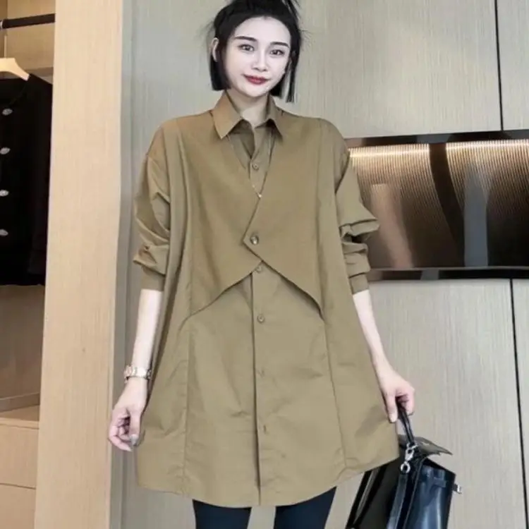 plus Size 300 Pounds Trendy Korean Style Spring Design Patchwork Vest Shirt Meat Concealing Versatile Fashionable Women's Clo...
plus Size 300 Pounds Trendy Korean Style Spring Design Patchwork Vest Shirt Meat Concealing Versatile Fashionable Women's Clo...