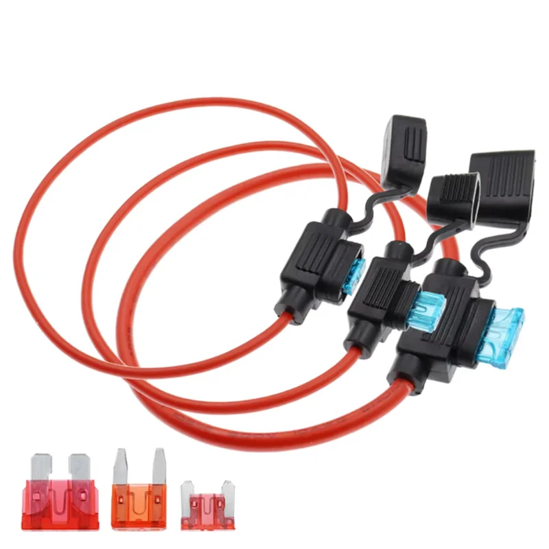 Waterproof 32VStandard/Mini/Micro18/1614/12/10AWG And Car Blade Fuse 3A 5A 7.5A 10A 15A 20A Mini Small Medium Auto Fuse Holder
Waterproof 32VStandard/Mini/Micro18/1614/12/10AWG And Car Blade Fuse 3A 5A 7.5A 10A 15A 20A Mini Small Medium Auto Fuse Holder