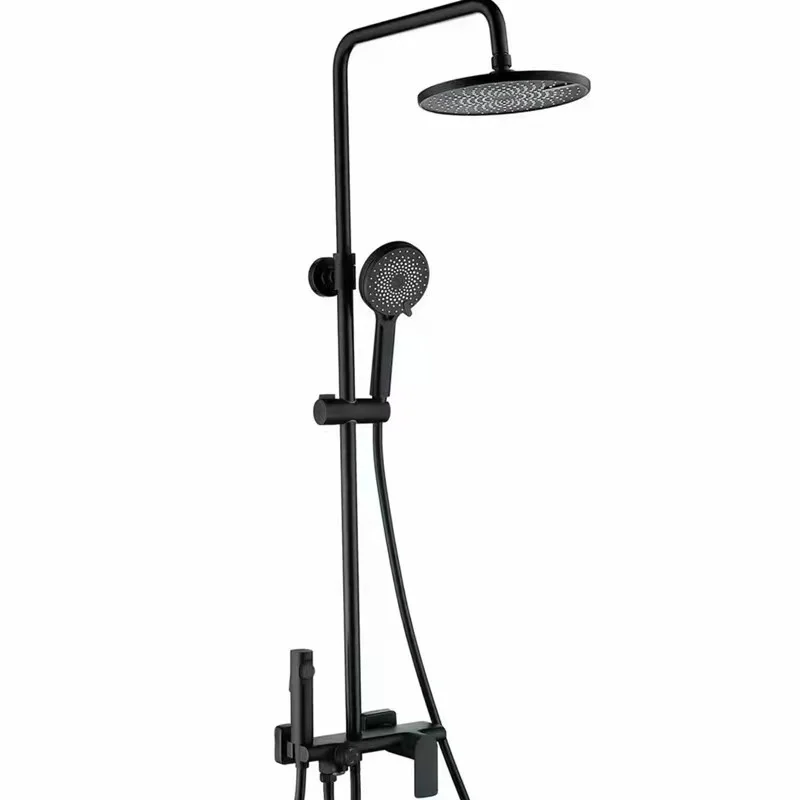 Economic Mixer Simply Wall Mounted Multi-function Shower Black Bathroom Square Rainfall Brass Shower Set Bath Shower Faucets
Economic Mixer Simply Wall Mounted Multi-function Shower Black Bathroom Square Rainfall Brass Shower Set Bath Shower Faucets